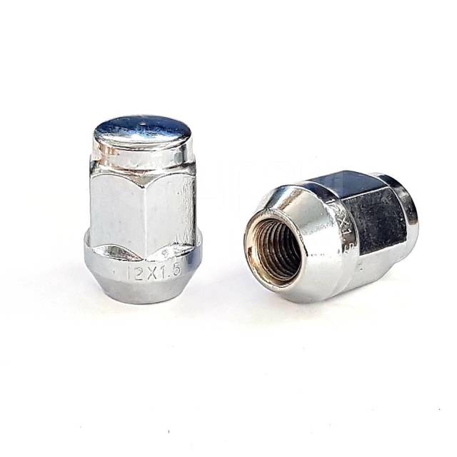Гайка колеса закрытая LS M12х1,5, ключ 21, конус, хром, H-1707