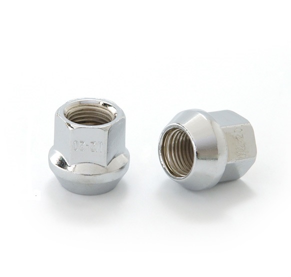 Гайка колеса открытая LS M12х1,25, ключ 17, конус, хром, H-1156